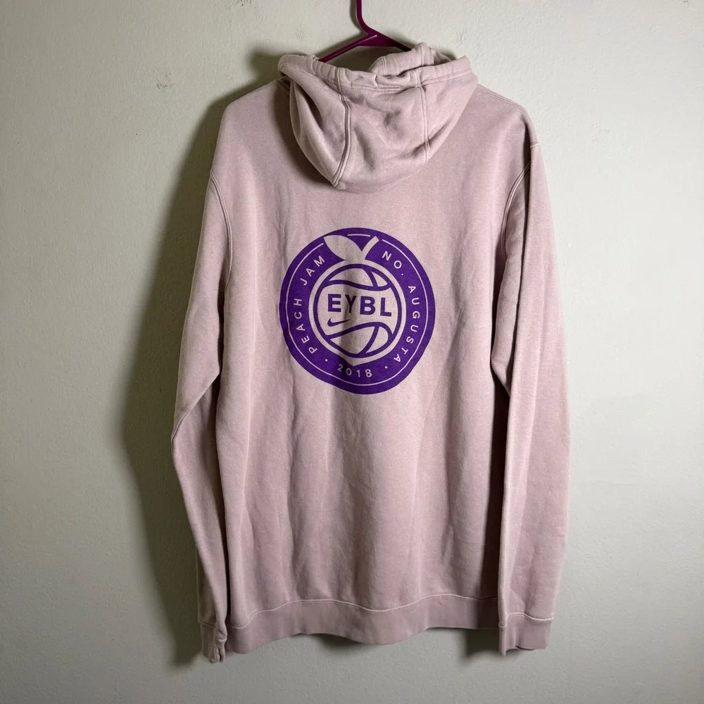 Nike EYBL Peach Jam 2018 Hoodie Mens XLT Lavender Pink Basketball Pullover